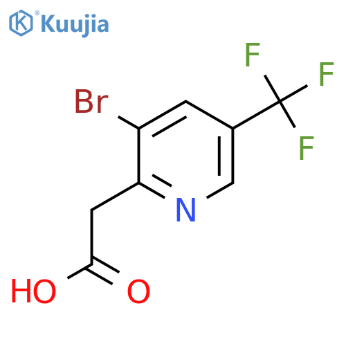 3-Bromo-5-(trifluoromethyl)pyridine-2-acetic acid structure