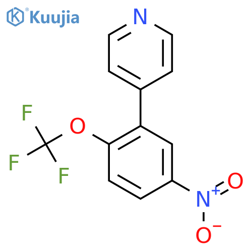 4-(5-Nitro-2-(trifluoromethoxy)phenyl)pyridine structure