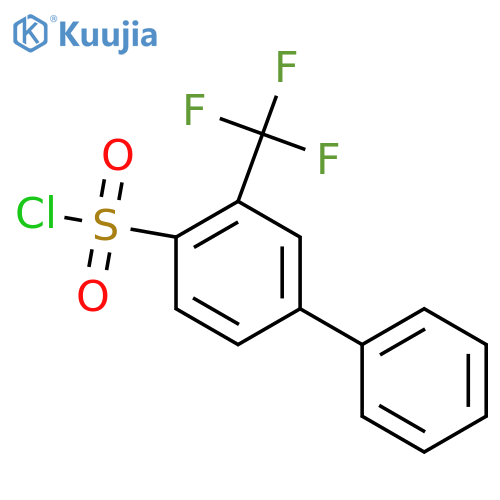 4-phenyl-2-(trifluoromethyl)benzene-1-sulfonyl chloride structure