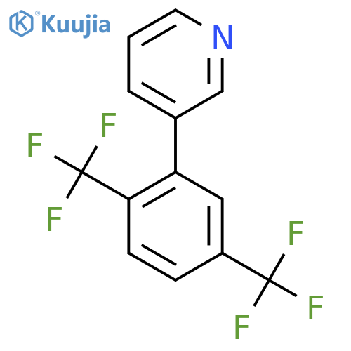3-(2,5-Bis(trifluoromethyl)phenyl)pyridine structure