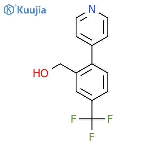 (2-(Pyridin-4-yl)-5-(trifluoromethyl)phenyl)methanol structure