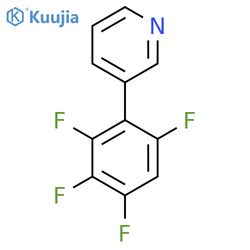 3-(2,3,4,6-Tetrafluorophenyl)pyridine structure