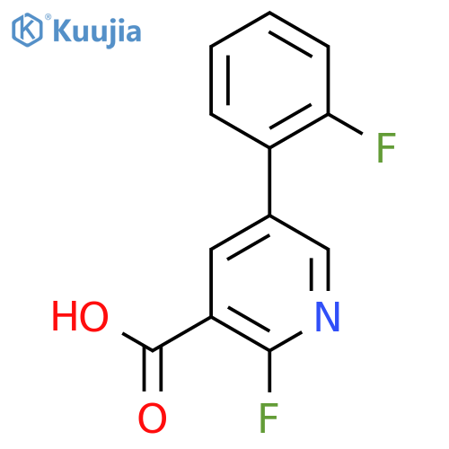 2-Fluoro-5-(2-fluorophenyl)nicotinic acid structure