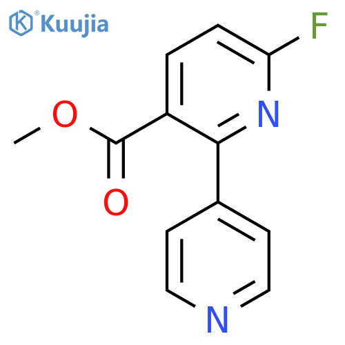 Methyl 6-fluoro-2-(pyridin-4-yl)nicotinate structure