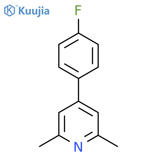 4-(4-Fluorophenyl)-2,6-dimethylpyridine structure
