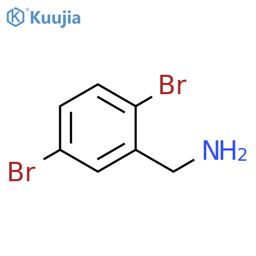 (2,5-DIBROMOPHENYL)METHANAMINE structure