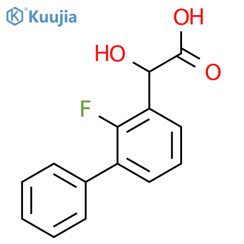 2-(2-Fluorobiphenyl-3-yl)-2-hydroxyacetic acid structure