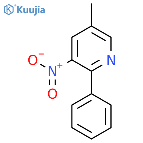 5-Methyl-3-nitro-2-phenylpyridine structure
