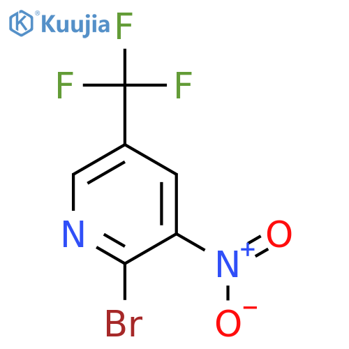 2-Bromo-3-nitro-5-(trifluoromethyl)pyridine structure