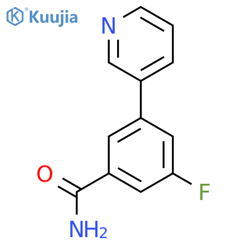 3-Fluoro-5-(pyridin-3-yl)benzamide structure
