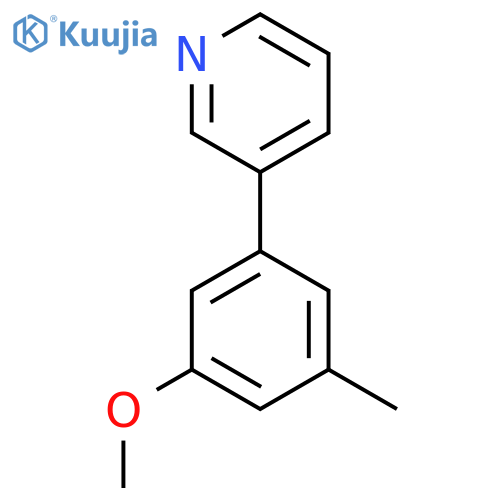 3-(3-Methoxy-5-methylphenyl)pyridine structure