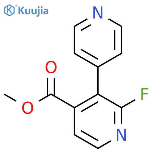 Methyl 2-fluoro-3-(pyridin-4-yl)isonicotinate structure