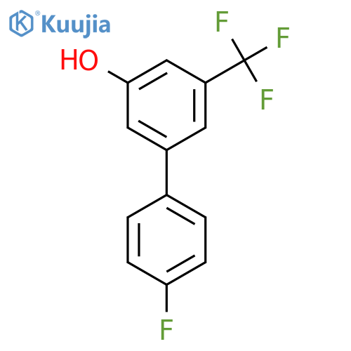 3-(4-fluorophenyl)-5-(trifluoromethyl)phenol structure