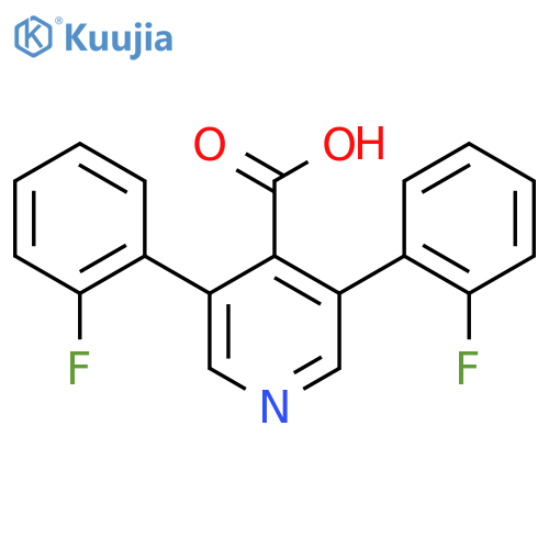 3,5-Bis(2-fluorophenyl)isonicotinic acid structure