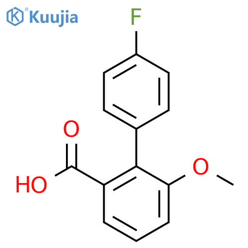 4'-Fluoro-6-methoxybiphenyl-2-carboxylic acid structure