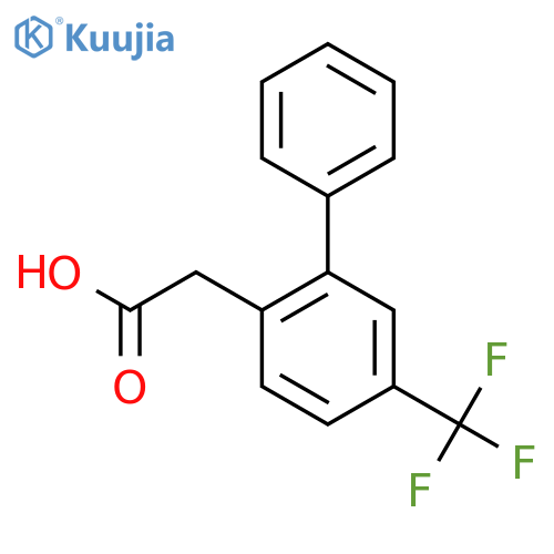 2-(5-(Trifluoromethyl)biphenyl-2-yl)acetic acid structure