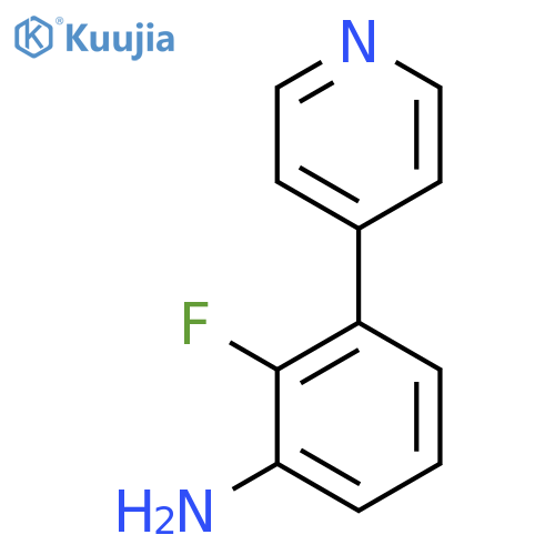 2-fluoro-3-(pyridin-4-yl)aniline structure