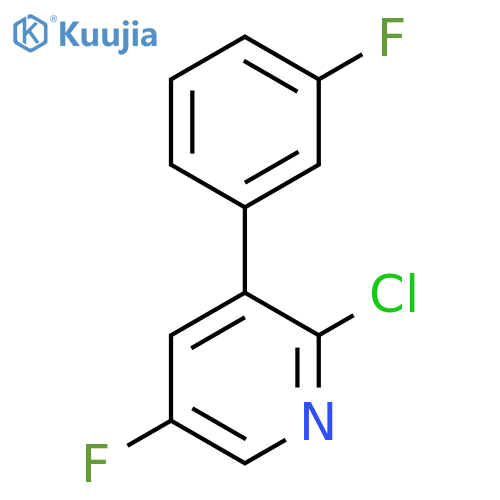 2-Chloro-5-fluoro-3-(3-fluorophenyl)pyridine structure