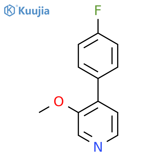 4-(4-Fluorophenyl)-3-methoxypyridine structure