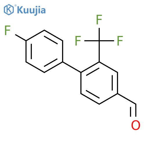 4'-Fluoro-2-(trifluoromethyl)biphenyl-4-carboxaldehyde structure
