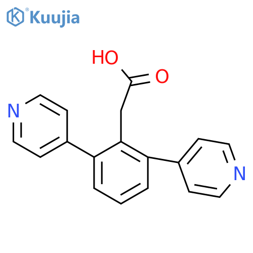 2-(2,6-Di(pyridin-4-yl)phenyl)acetic acid structure