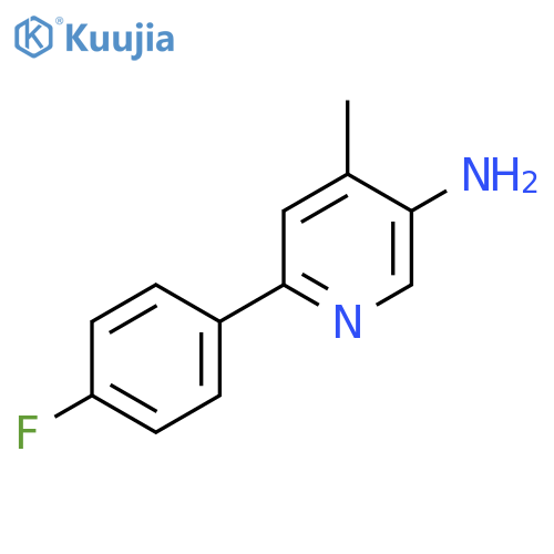 6-(4-Fluorophenyl)-4-methylpyridin-3-amine structure