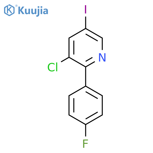 3-Chloro-2-(4-fluorophenyl)-5-iodopyridine structure