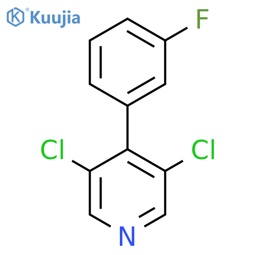 3,5-Dichloro-4-(3-fluorophenyl)pyridine structure