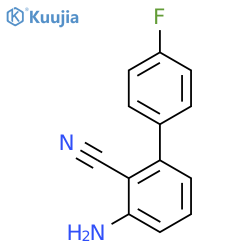 3-Amino-4'-fluoro-[1,1'-biphenyl]-2-carbonitrile structure