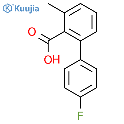 2-(4-Fluorophenyl)-6-methylbenzoic acid structure
