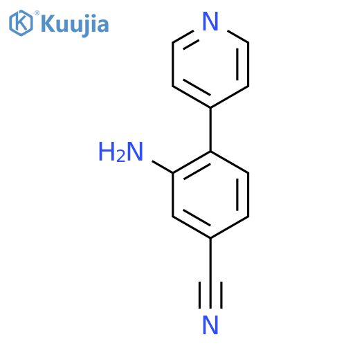 3-Amino-4-(pyridin-4-yl)benzonitrile structure