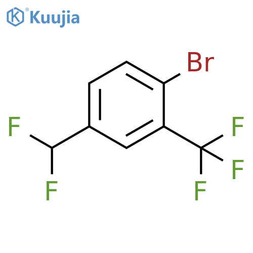 1-Bromo-4-(difluoromethyl)-2-(trifluoromethyl)benzene structure