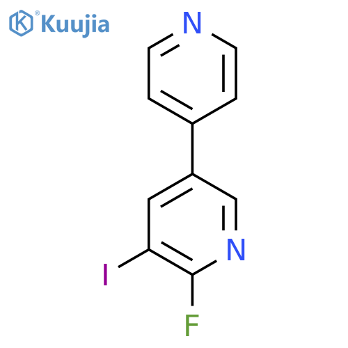 2-Fluoro-3-iodo-5-(pyridin-4-yl)pyridine structure