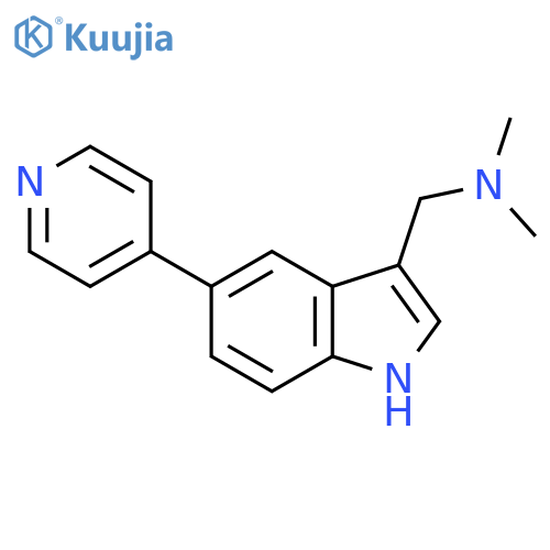 n,n-Dimethyl(5-(pyridin-4-yl)-1h-indol-3-yl)methanamine structure