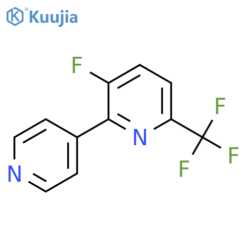 3-Fluoro-2-(pyridin-4-yl)-6-(trifluoromethyl)pyridine structure