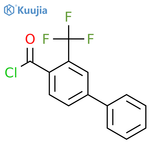 4-phenyl-2-(trifluoromethyl)benzoyl chloride structure