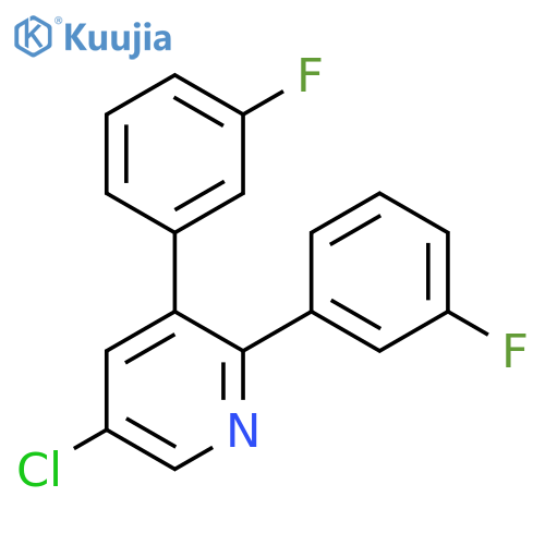 5-Chloro-2,3-bis(3-fluorophenyl)pyridine structure