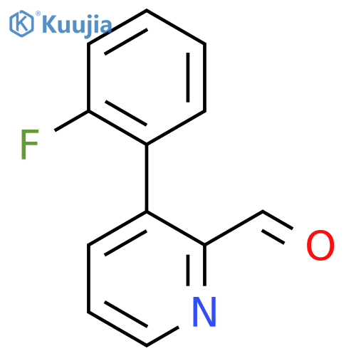 3-(2-Fluorophenyl)picolinaldehyde structure