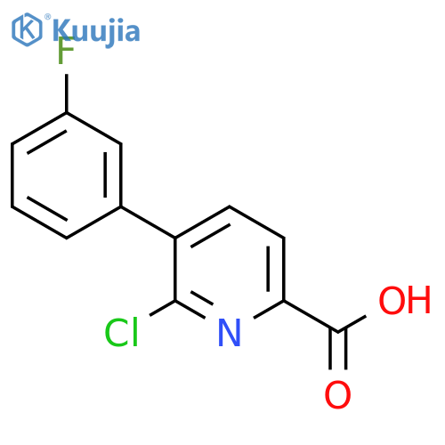 6-Chloro-5-(3-fluorophenyl)picolinic acid structure