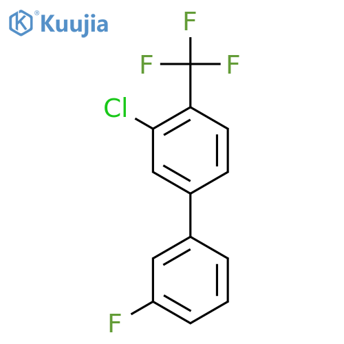 3-Chloro-3'-fluoro-4-(trifluoromethyl)biphenyl structure