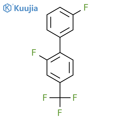 2-fluoro-1-(3-fluorophenyl)-4-(trifluoromethyl)benzene structure