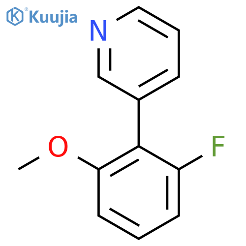 3-(2-Fluoro-6-methoxyphenyl)pyridine structure