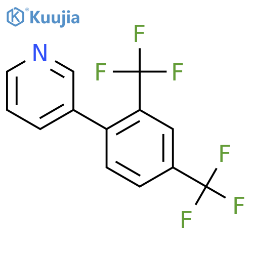 3-(2,4-Bis(trifluoromethyl)phenyl)pyridine structure