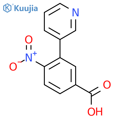 4-Nitro-3-(pyridin-3-yl)benzoic acid structure