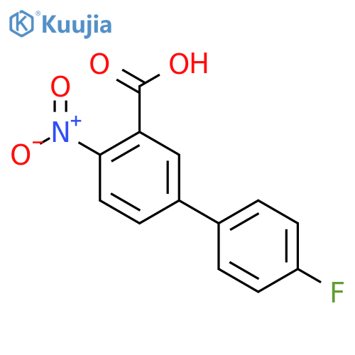 4'-Fluoro-4-nitrobiphenyl-3-carboxylic acid structure