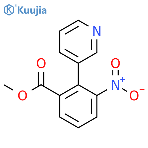 Methyl 3-nitro-2-(pyridin-3-yl)benzoate structure