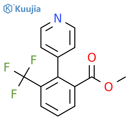 Methyl 2-(pyridin-4-yl)-3-(trifluoromethyl)benzoate structure