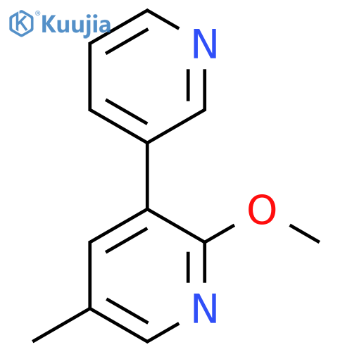 2-Methoxy-5-methyl-3-(pyridin-3-yl)pyridine structure