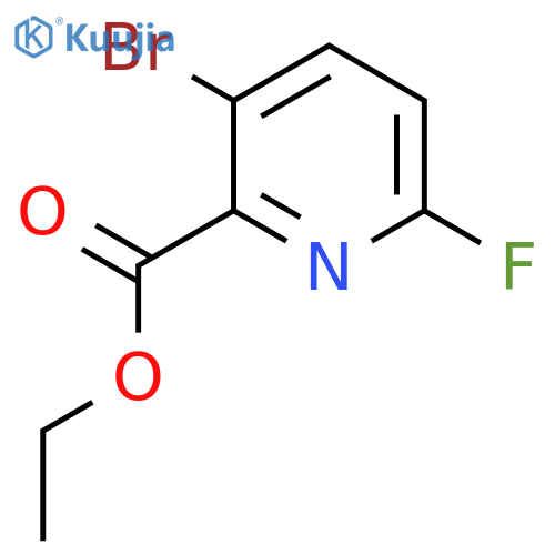 Ethyl 3-bromo-6-fluoropyridine-2-carboxylate structure