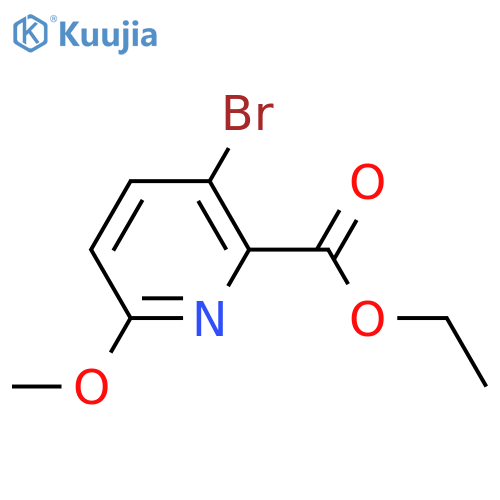 Ethyl 3-bromo-6-methoxypicolinate structure